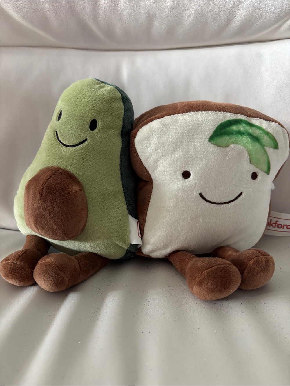 Avocado & Toast Plush Set - Green and Brown Cozy Decor